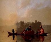 George Caleb Bingham Marchands de fourrures descendant le Missouri oil painting picture wholesale